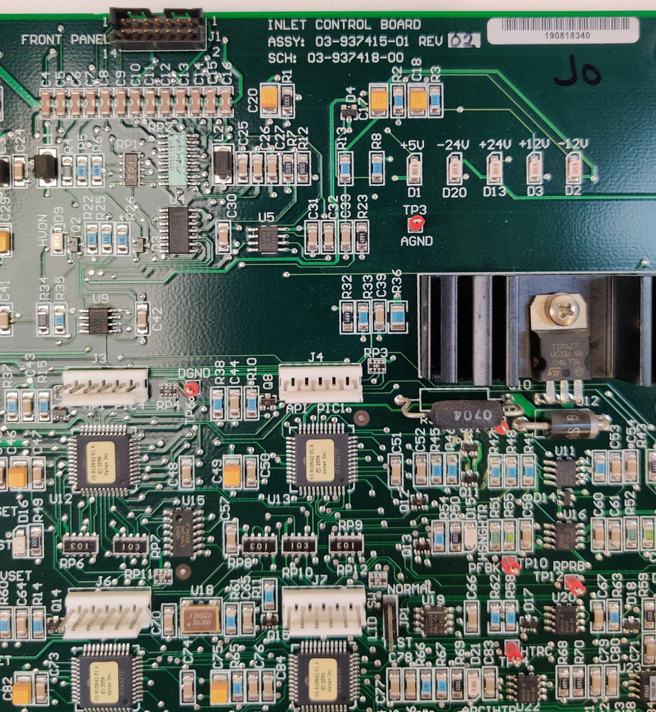 Varian Bruker 300-MS 310-MS 320-MS Inlet Control Board 03-937415-01 Tested