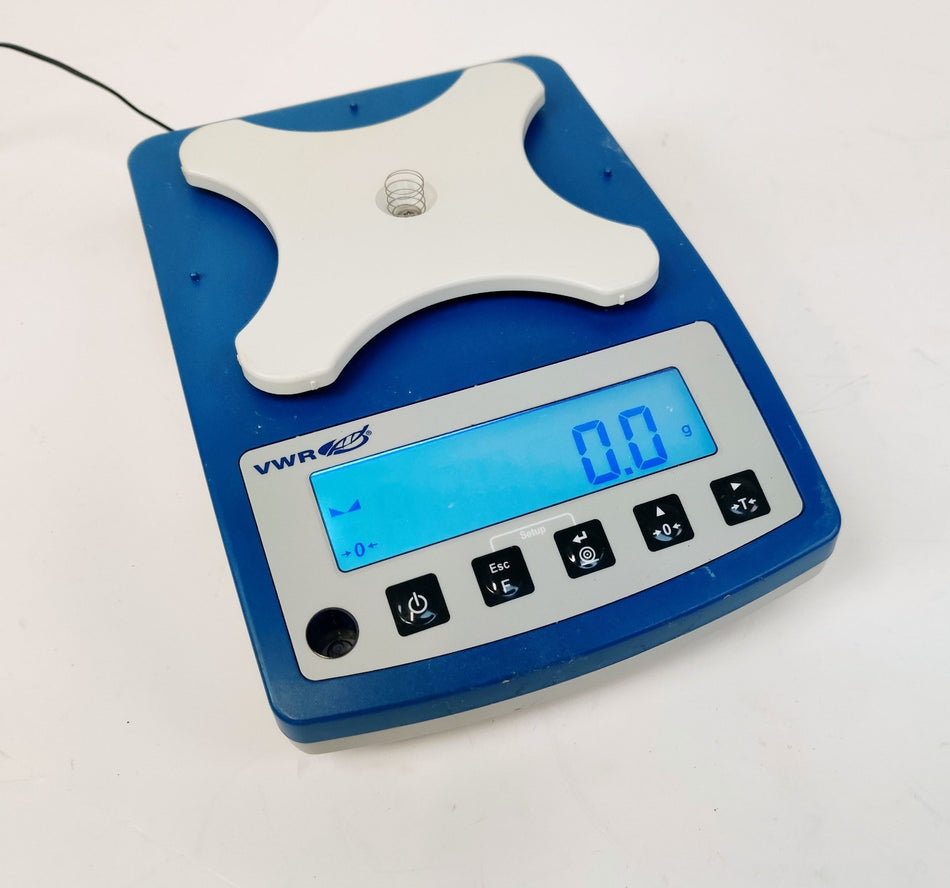 VWR P2-Series Portable Electronic Lab Balance 3100g 0.1g 128x128mm VWR-3101P2