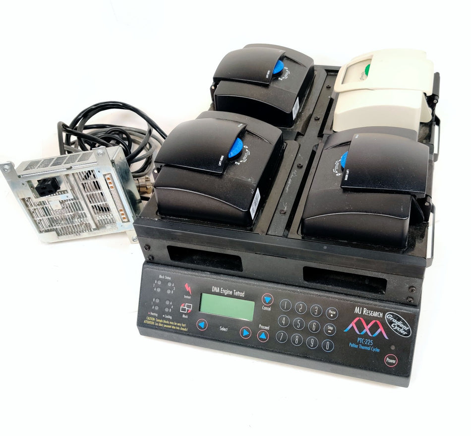 MJ Research PTC-225 Tetrad DNA Engine Thermal Cycler w 4x96 Well Reaction Blocks