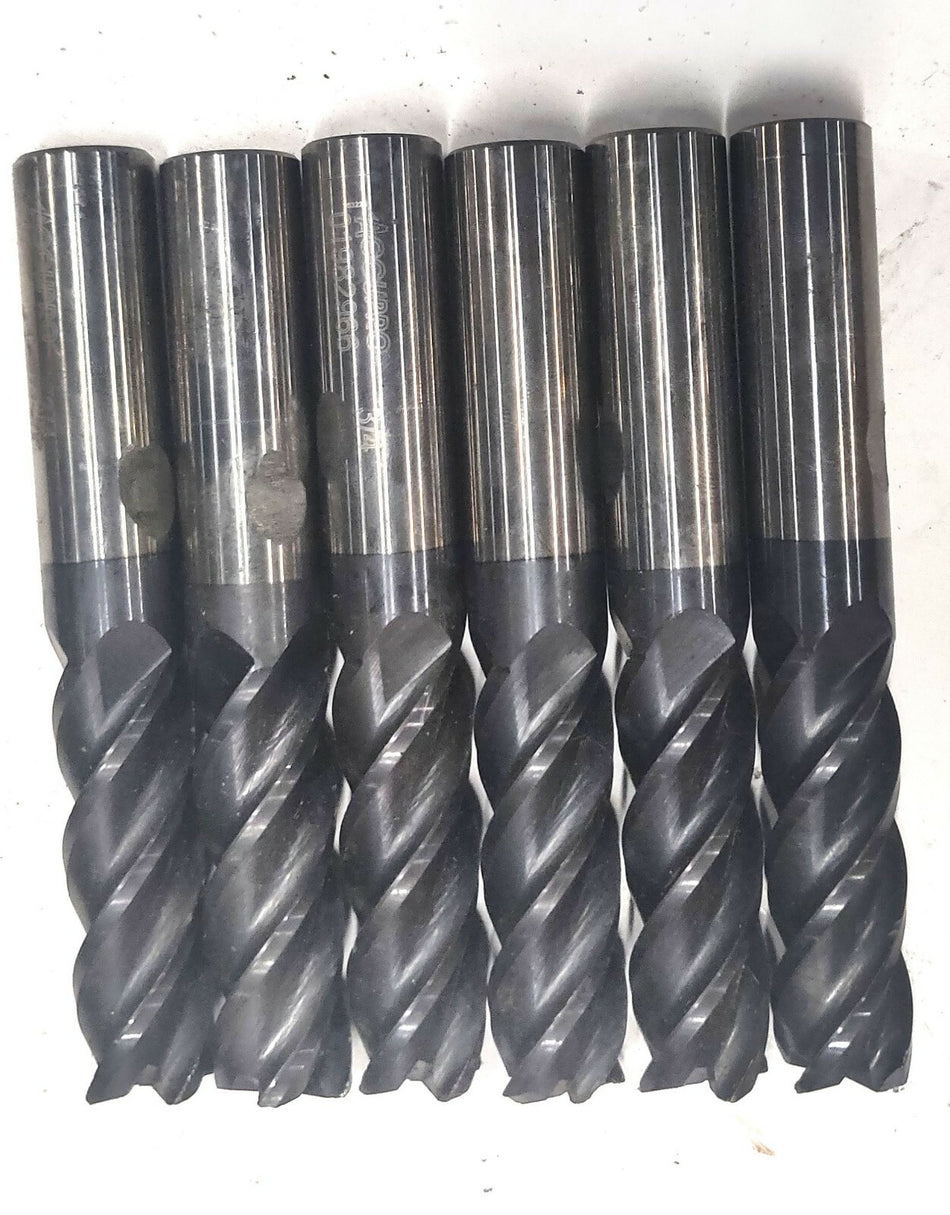 Accupro 01982966 4-Flute Solid Carbide Square End Mill 3/4″ Shank, 5″ OAL QYT=6