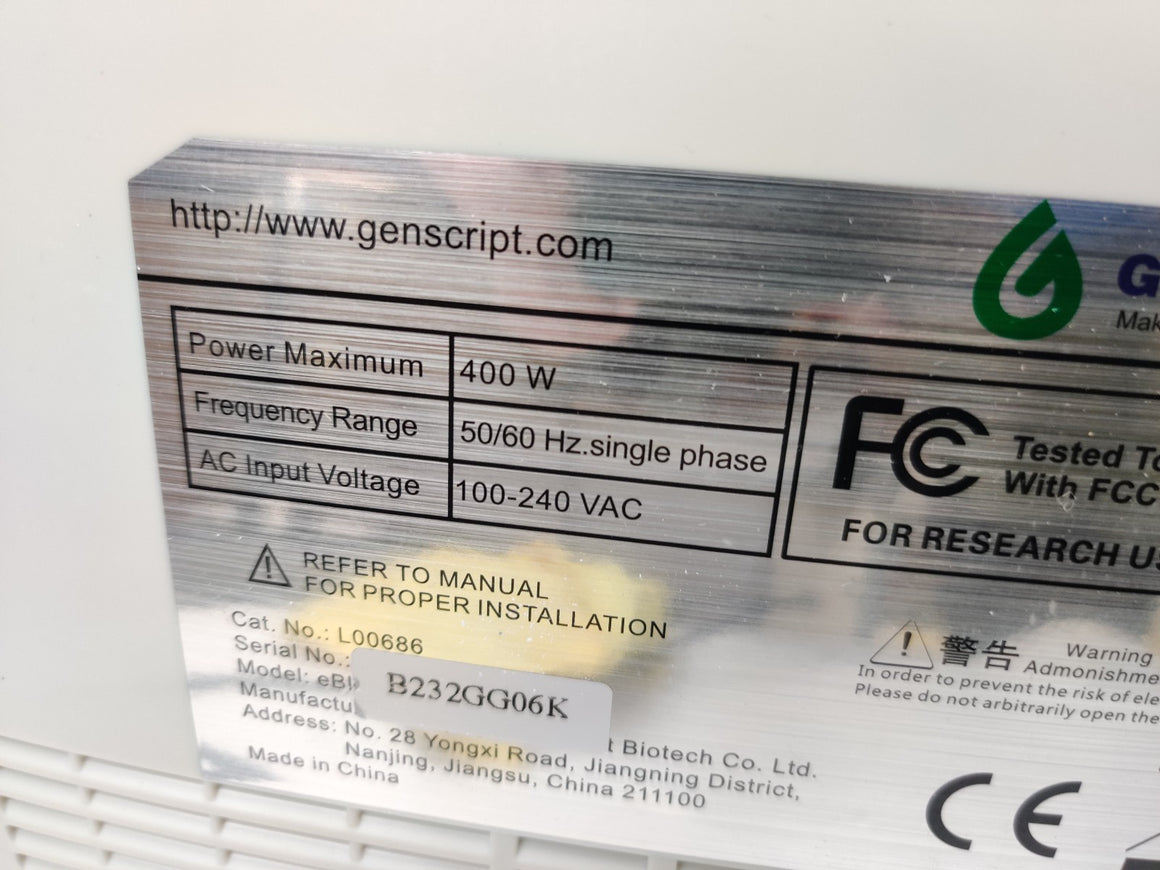 GenScript eBlot L1 Fast Wet Protein Transfer System L00686 with Two Cassettes