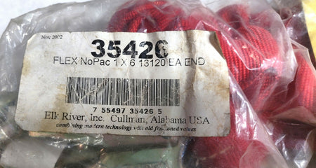 Elk River Flex-NoPac 35426 c Energy Absorber Y Lanyard 1-1/2” x 6’ w/ Snaphooks
