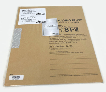 Air Techniques 10 x 12” Phosphor Plate 73578-10 w Plated Protector