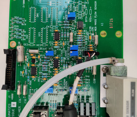 PerkinElmer N0779524 issue H RF Torch Pneumatics PCB w SMC PFM510-N01-1 Sensor