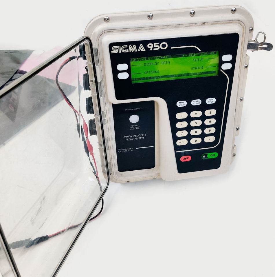 Sigma American Sigma Hach 950 Ultrasonic AV Flow Meter 75k Hz for ISCO Water Sampler