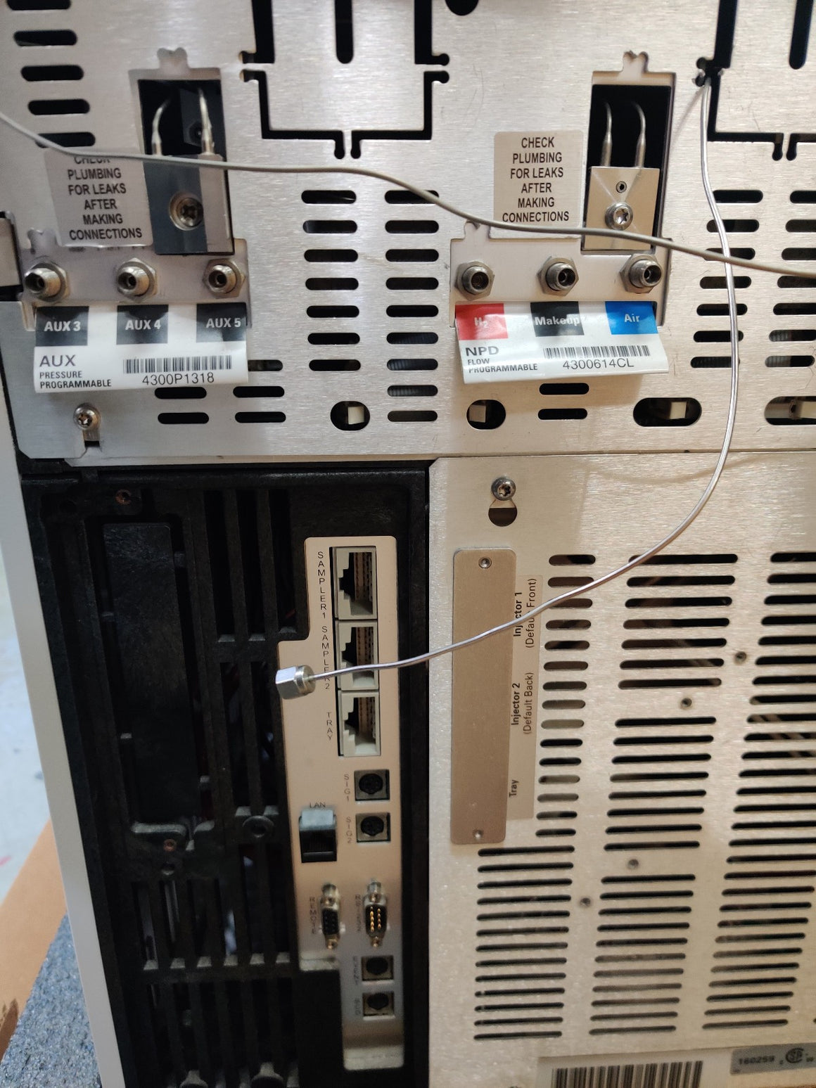 Agilent 6890N Network Gas Chromatograph G1530N with FID and NPD Detector Tested