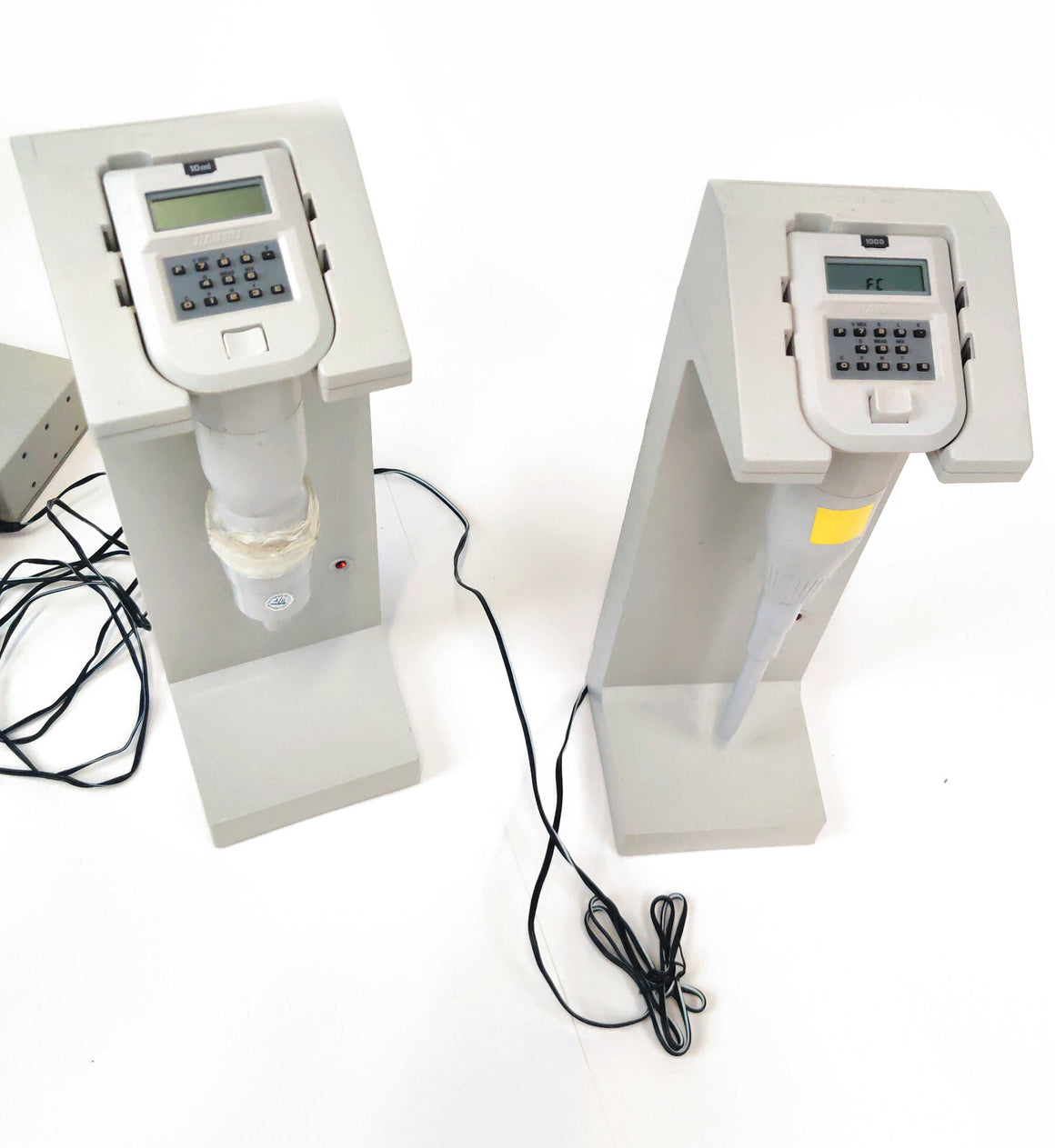 2Pcs Rainin EDP Single Channel Electronic Pipette 10ml & 1000µL w Rapid Charger