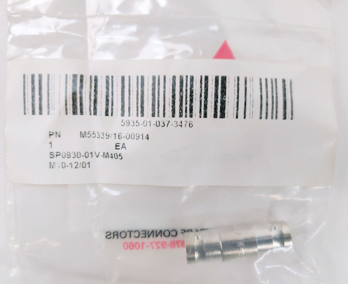 Delta M55339 BNC Double End Female RF Coaxial Connector Jack Straight Lot of 5