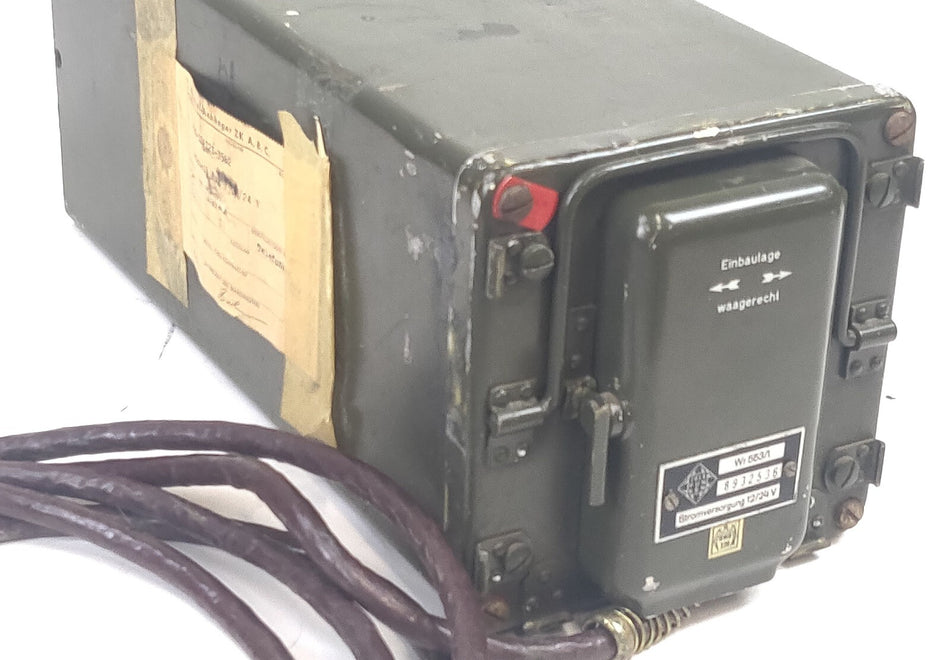 Radio Fug 7a Radio Telefunken Wr 553/1 Power Supply 12-24 Volt 1970's