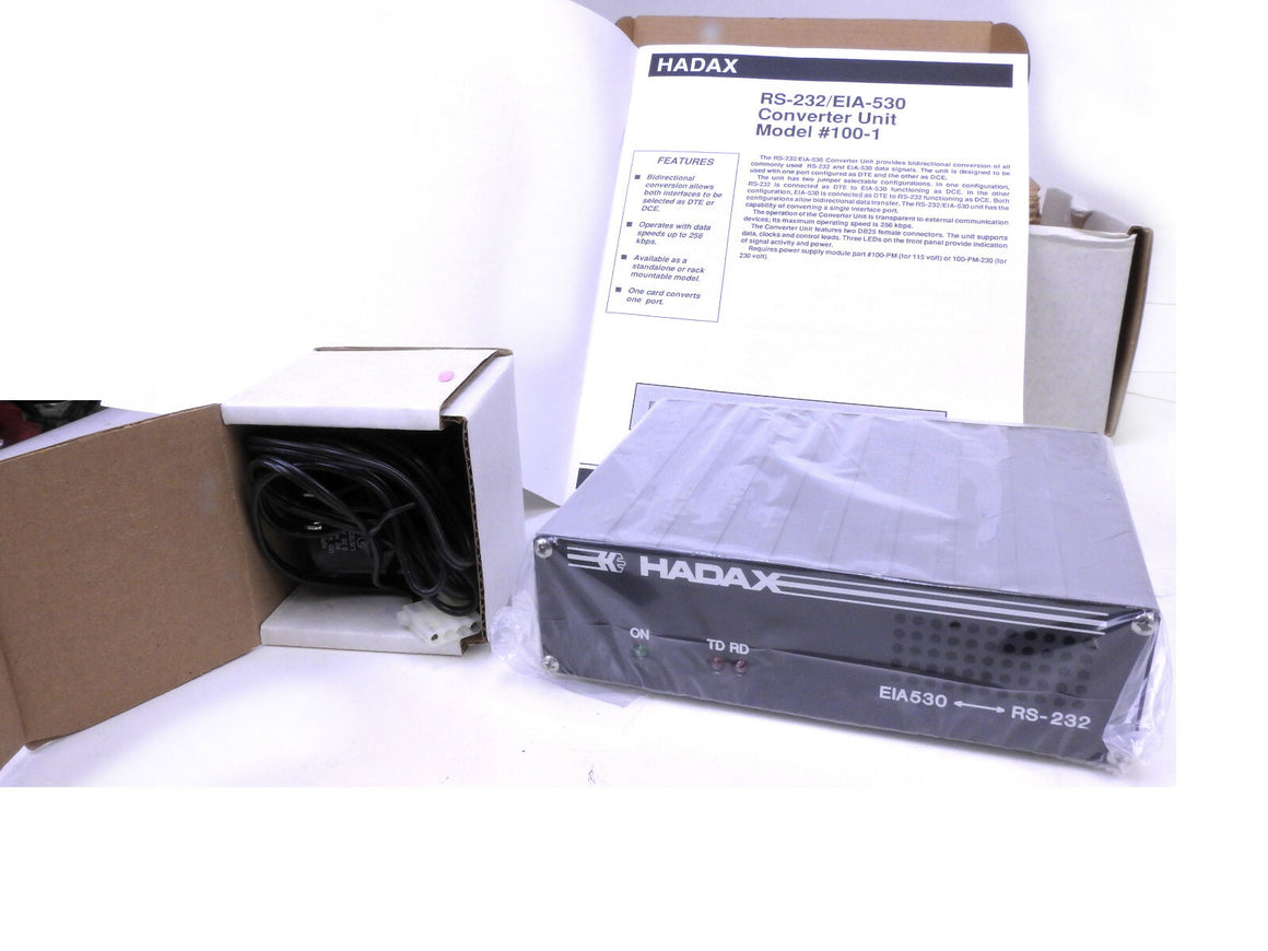 Hadax EIA-530 (TIA-530 RS-530) to RS-232 DTE - DCE DB25 Interface Converter - 