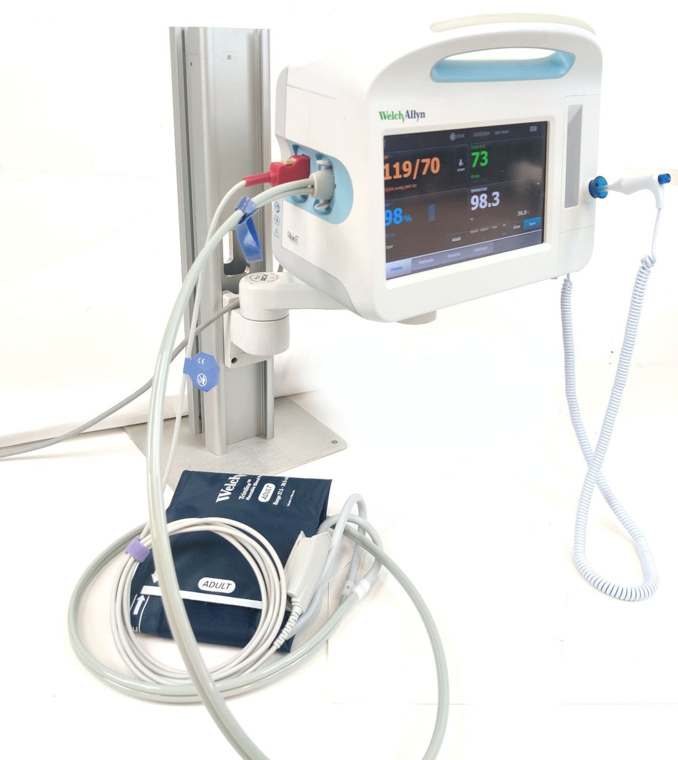 Welch Allyn Connex Vital Signs Monitor 6000 64MTXX WIFI Masimo SpO2 w/ GCX Mount