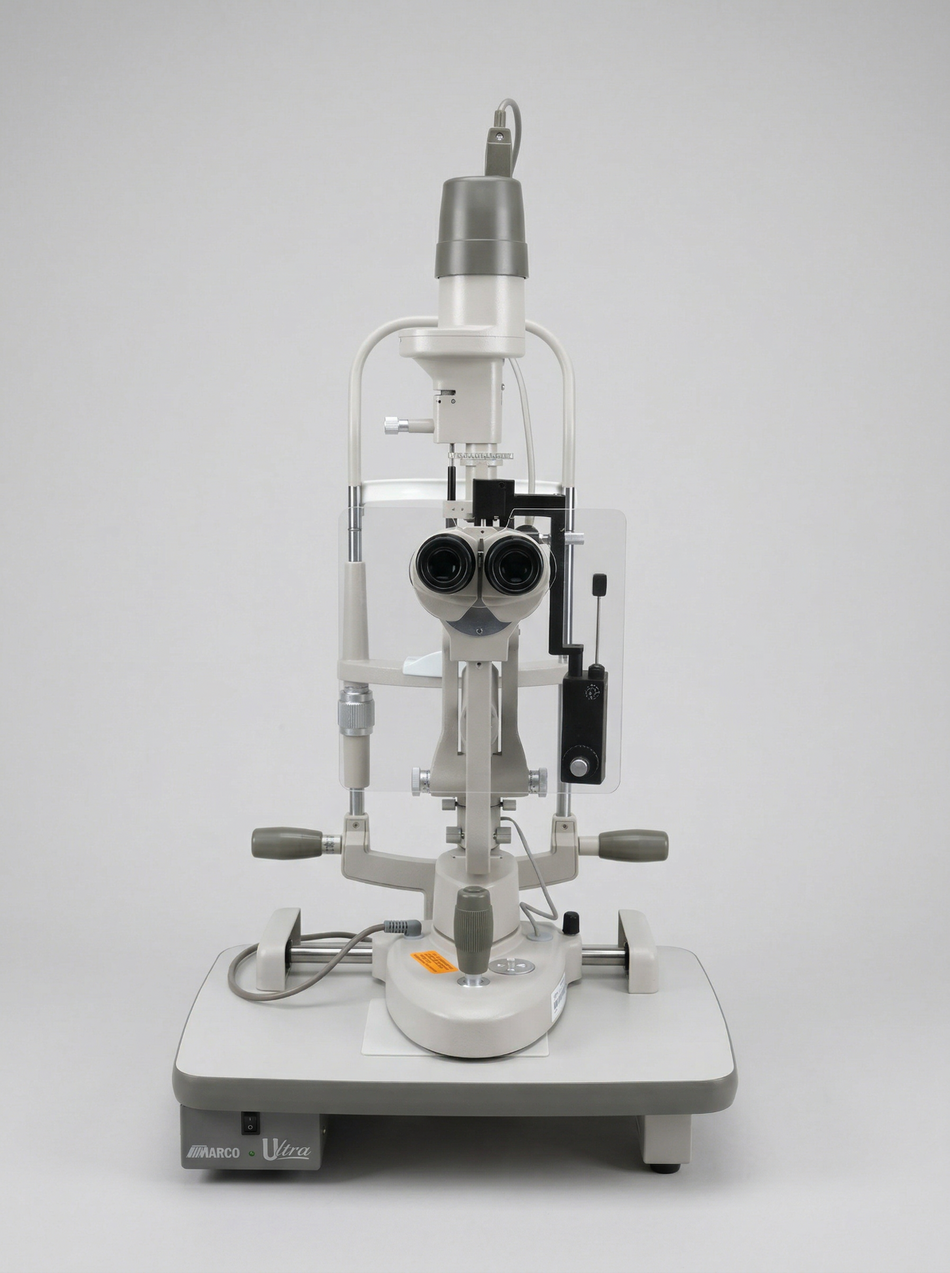 Marco Marco G5 Ultra Zoom Slit Lamp with Haag Streit AT 900 Tonometer, Rheostat