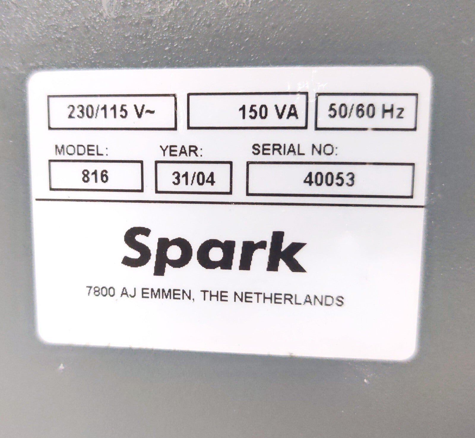 Spark Holland Autosampler HPLC LC System Basic Marathon 96 Vial Cap model 816 - 