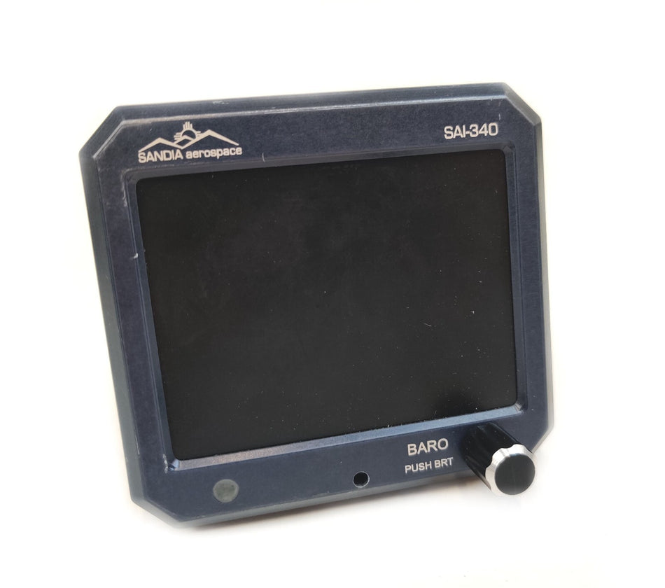 Sandia Aerospace SAI-340 Quattro 306171-00 Attitude Indicator 35,000 ft