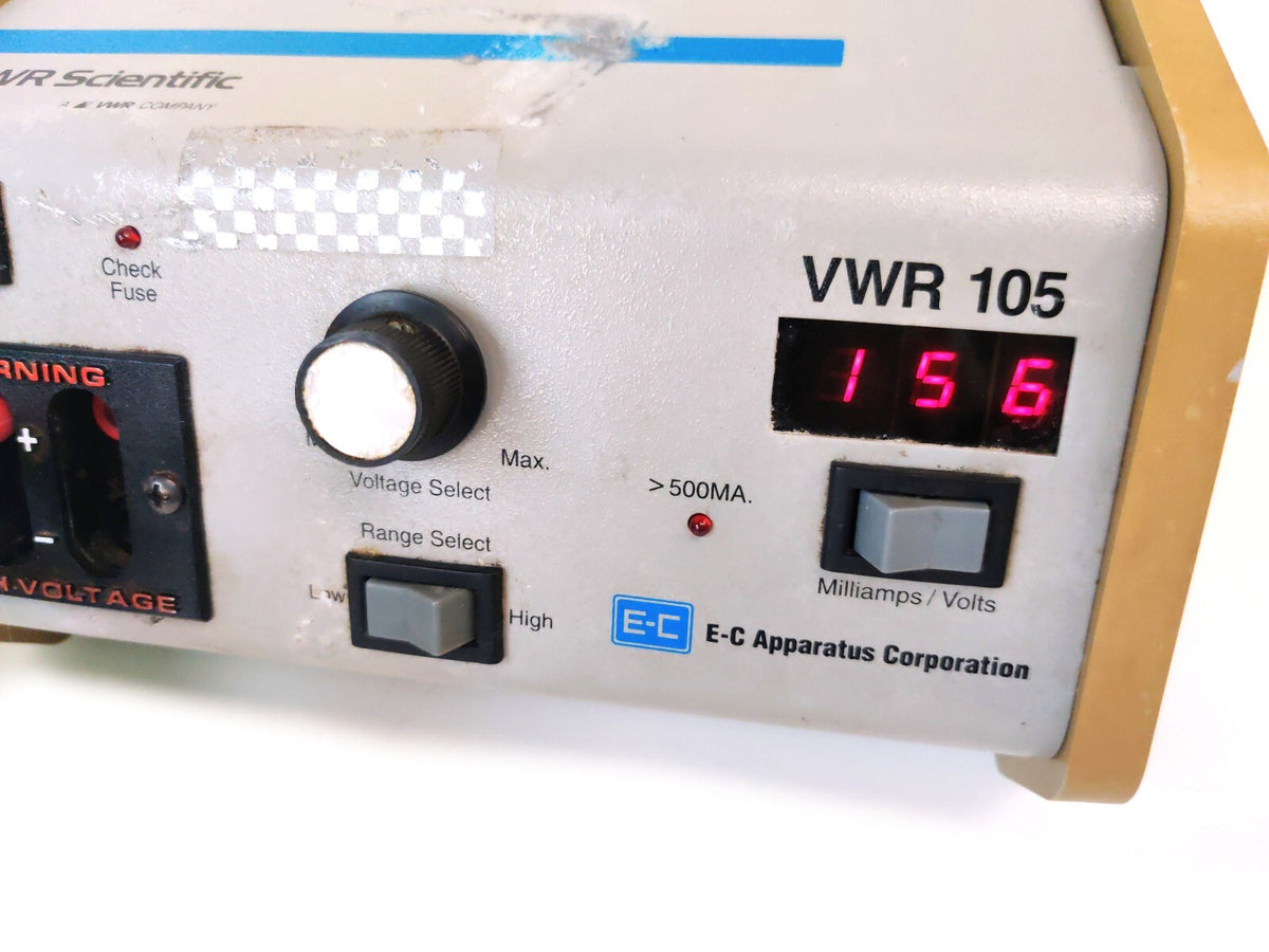 VWR E-C Apparatus 105 Electrophoresis Power Supply 250V, 300mA, 200W *Tested* - 