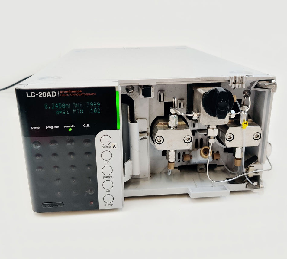 Shimadzu LC-20AD Prominence Pump UFLC System 228-45000-32 w Mixer Tested