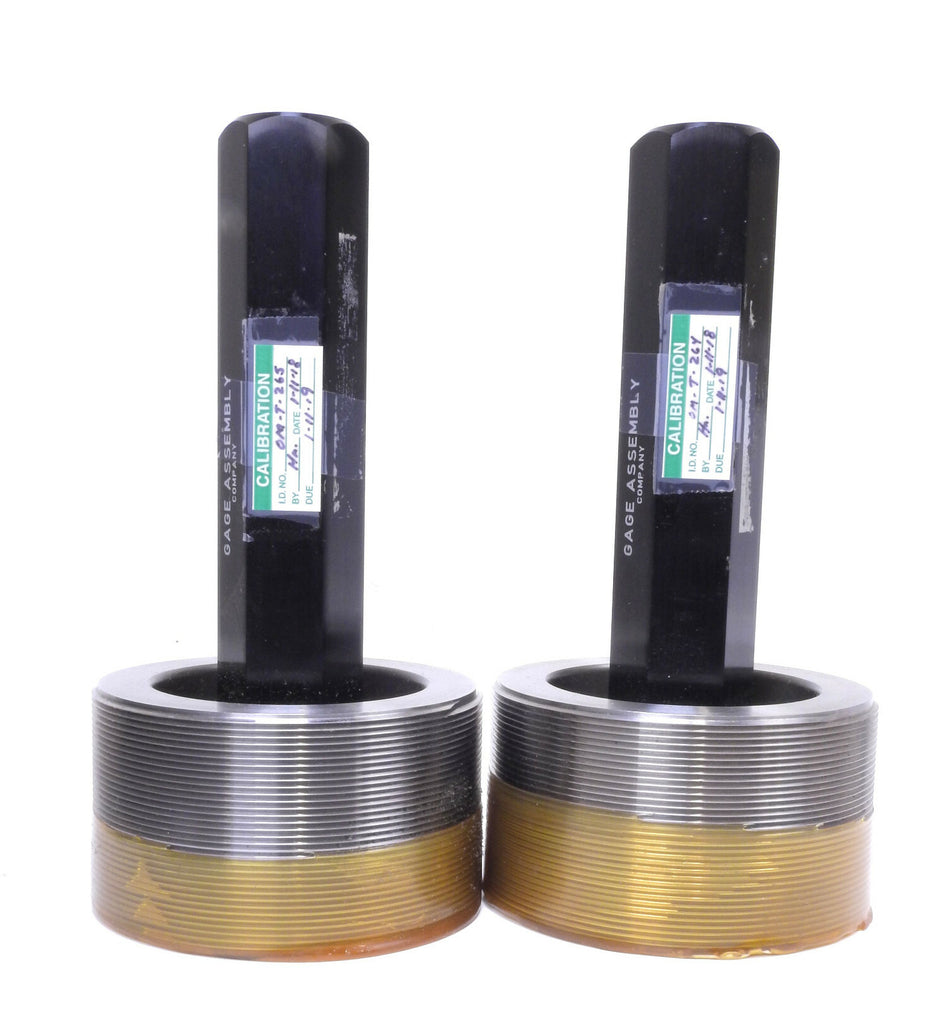 Gage Assembly Thread Plug Gage 3.790"-16 UNS-2A, Go P.D.3.7477 NoGo P.D.3.7419