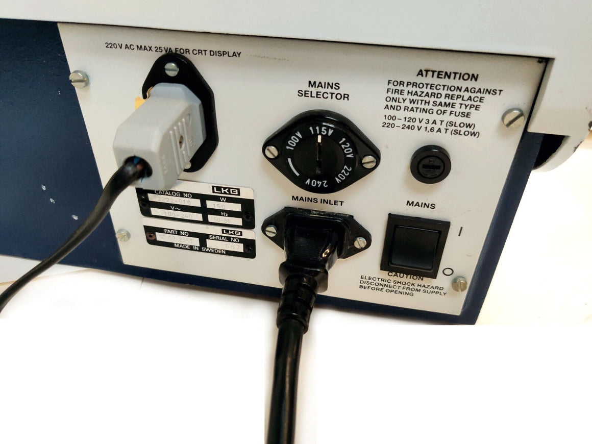 GE Akta Pharmacia LKB 2222-010 UltroScan XL Laser Desintometer w Display Monitor - 