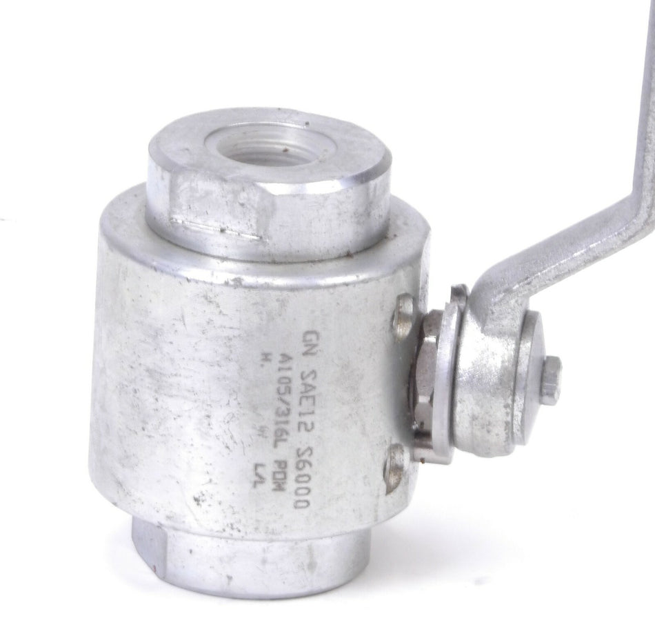 Gemels Gemels GN SAE12 S6000 A1 05/316L Carbon Steel 2 Way Manual Ball Valve 3/4"