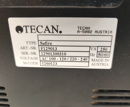 Tecan Safire Microplate Reader F129013. Power tested. Free Shipping