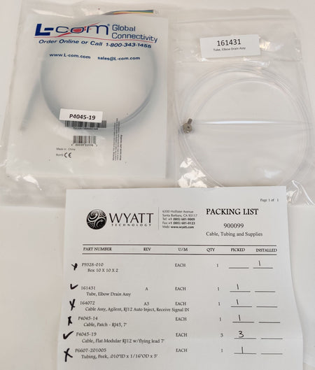 Wyatt Optilab Trex P4045-19 Cable Flat Modular RJ12 w 161431 HPLC NEW