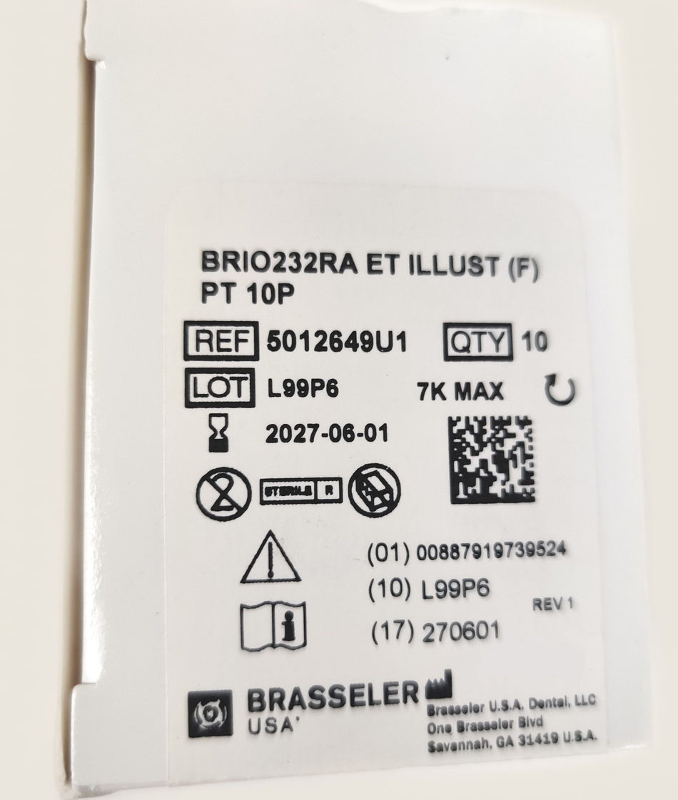 Brasseler ET Illustra Silicone Polisher Light Purple Point BRIO232RA QTY=10 NEW