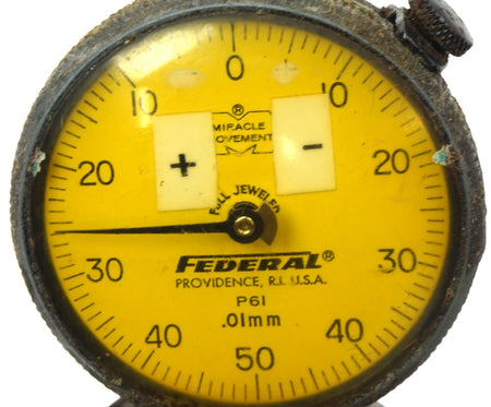 1992 Ford Motors Countersink Test Chamfer Gage Mahr Federal P61 Indicator .01mm