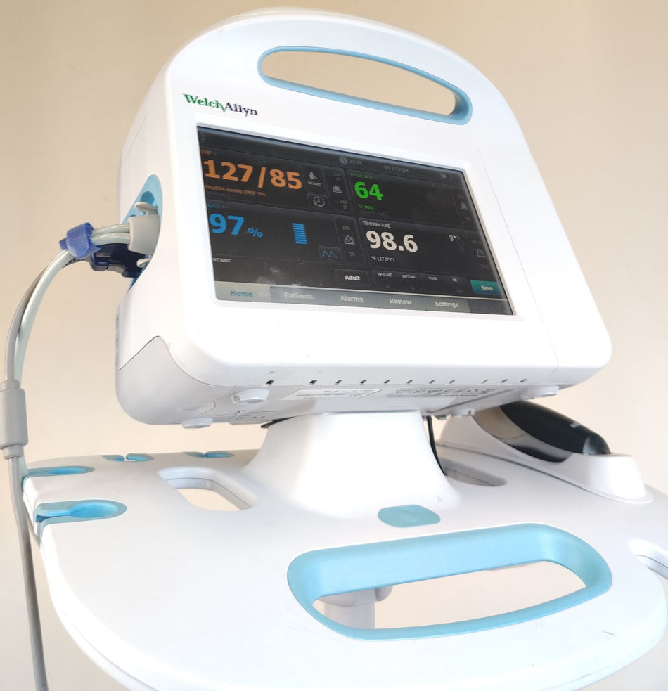 Welch Allyn Connex Vital Signs Monitor 6000 WIFI SpO2 NIBP Braun Stand 68NXEX