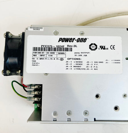 Power-One PFC375-1024F 375W Switching Power Supply 15A PerkinElmer Optima Tested