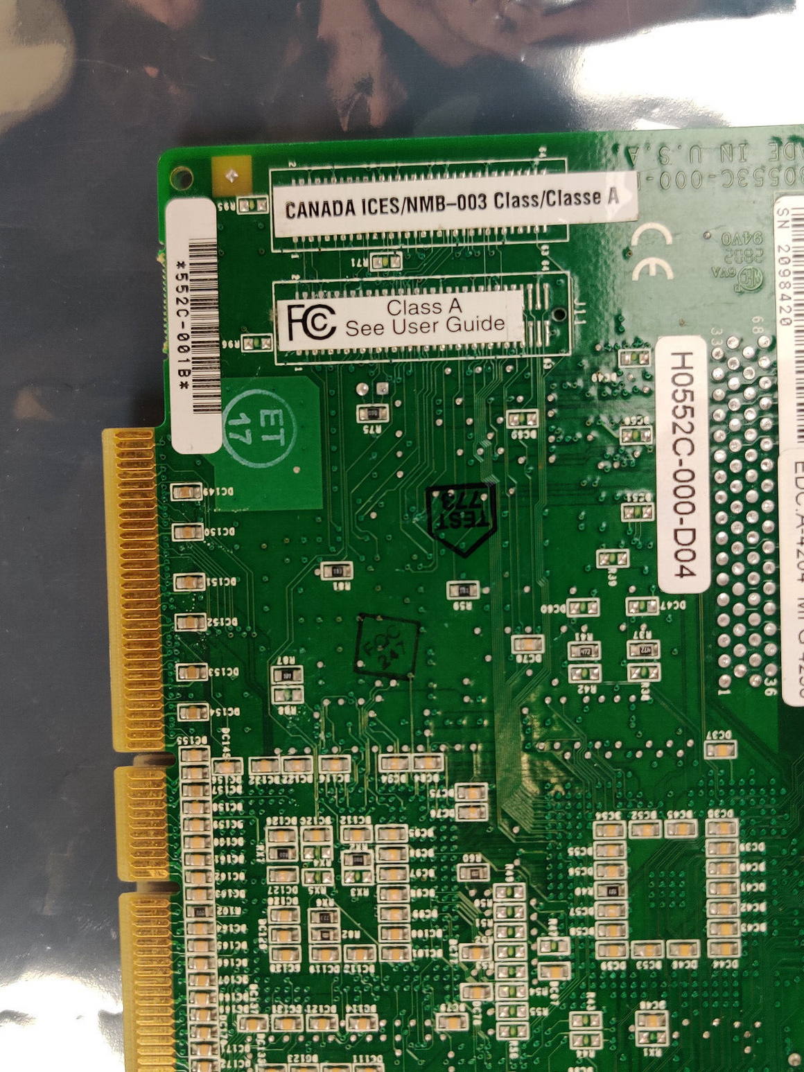 HP A5838-60101 A5838A PCI 2-Port LAN Adapter for HP 9000 rp3410, rp3440 Servers