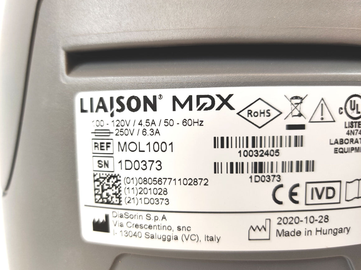 Diasorin Liaison MDX Real-Time PCR Thermocycler System Power On Free Shipping