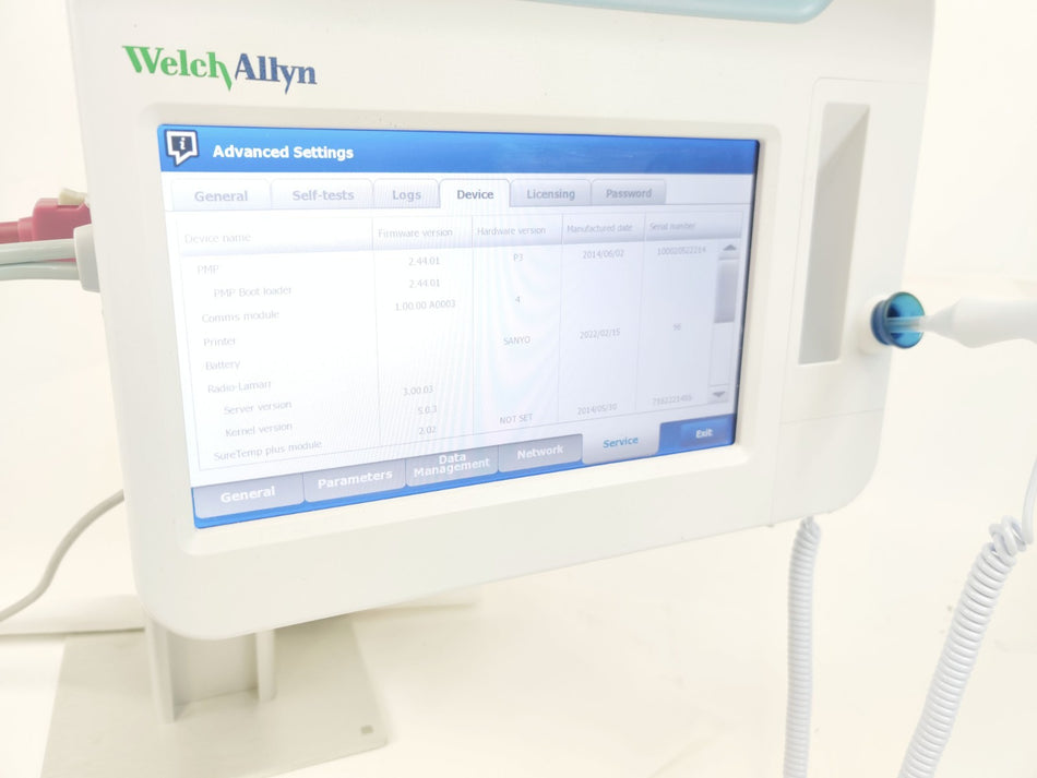 Welch Allyn Connex Vital Signs Monitor 6000 64MTXX WIFI Masimo SpO2 w/ GCX Mount