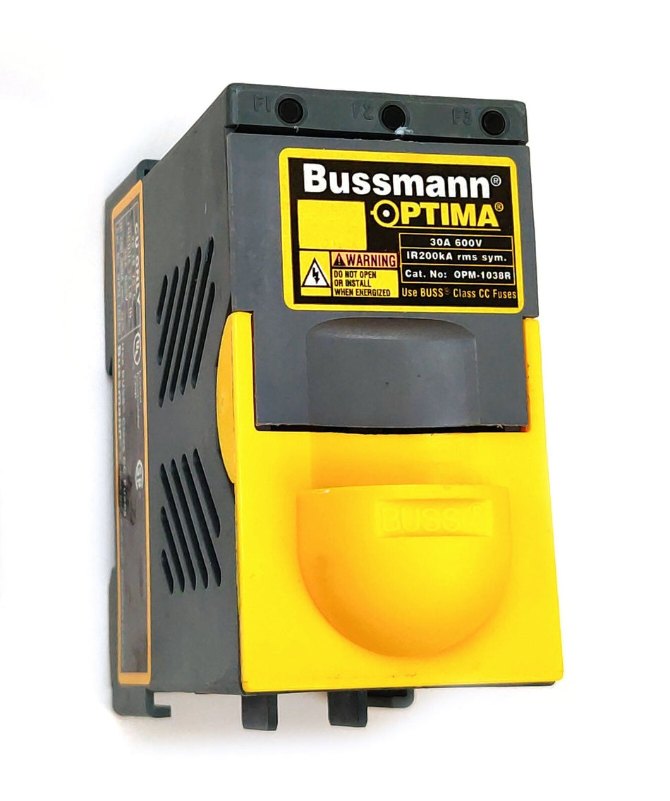 Optima Bussmann Optima OPM-1038R Fuse Holder 600V 30A 3 Poles Class CC w FNQ-R-10 10pcs