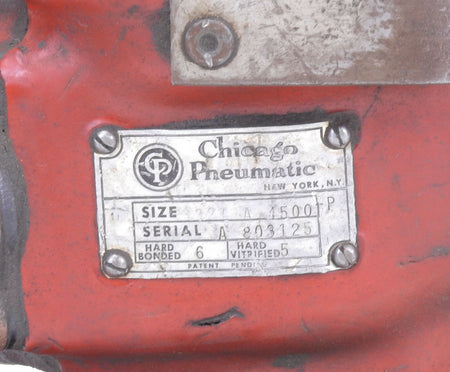 Air Grinder Chicago Pneumatic Heavy Duty polisher 6"  3321A-1500P. Working