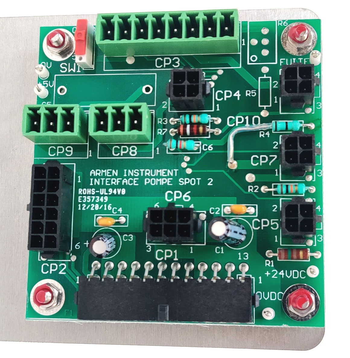 Gilson 21040135 Power Supply PCB w Traco TMT 15105C for PLC 2050 2250 2500