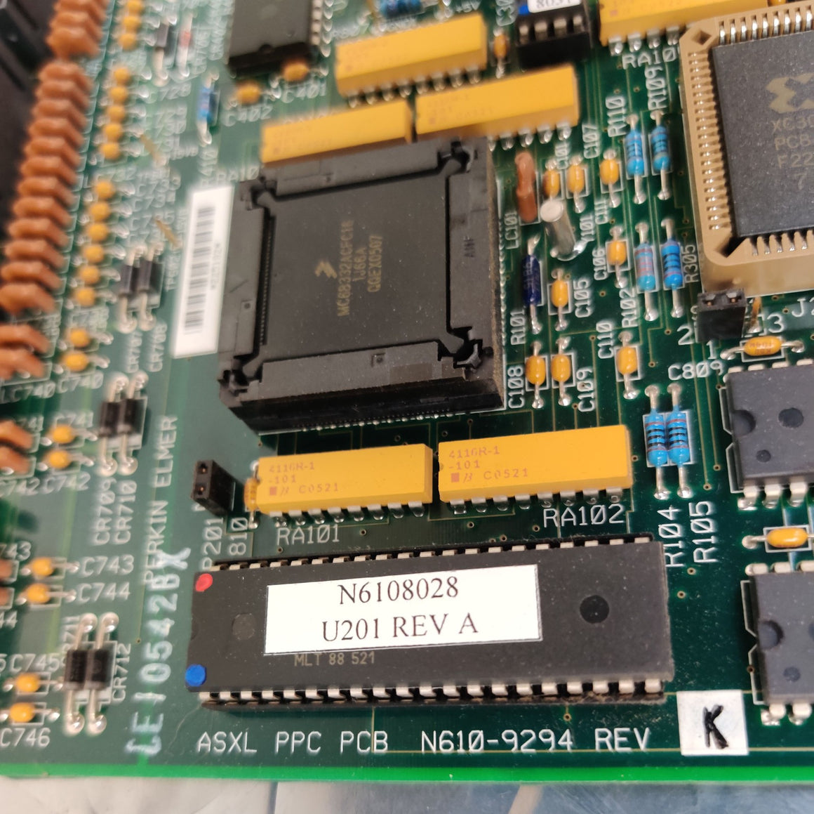 PerkinElmer Autosystem, Clarus 500 GC N6109424 ASXL GC PPC Control PCB N610-8028