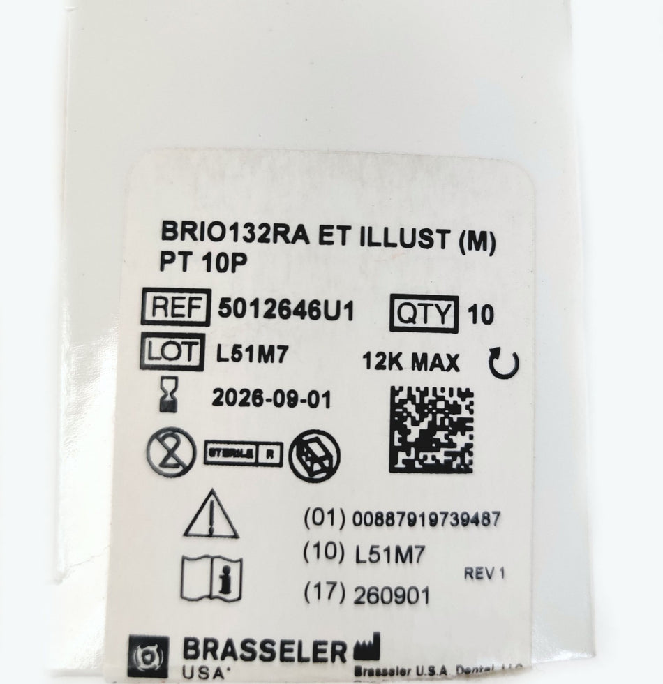 Brasseler ET Illustra Silicone Polisher Dark Purple Point BRIO132RA QTY=30 NEW
