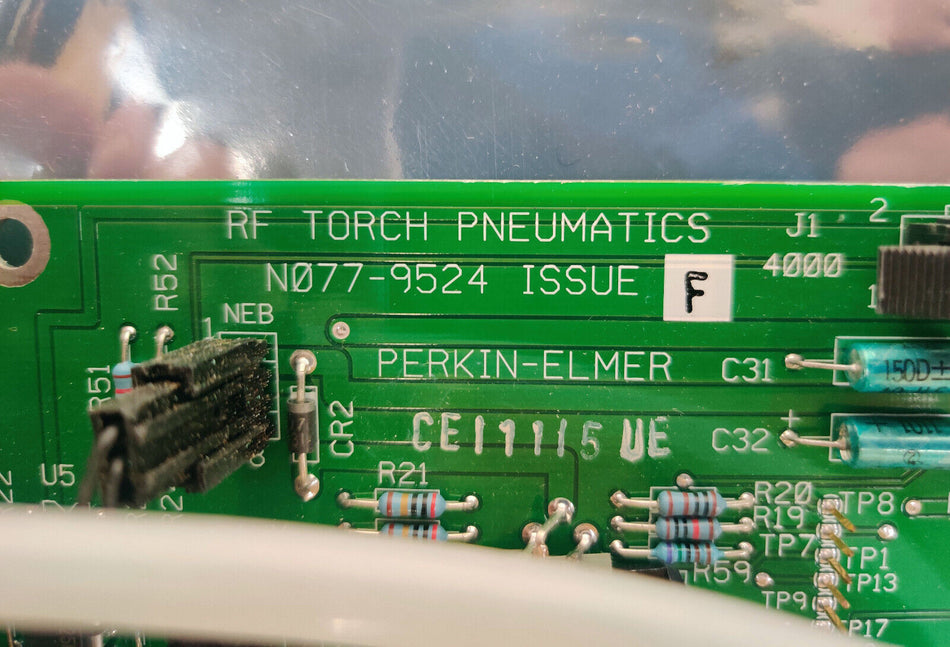 PerkinElmer Nexion N077-9524 RF Torch Pneumatics w SMC PFM510-N01-1 Flow Sensor