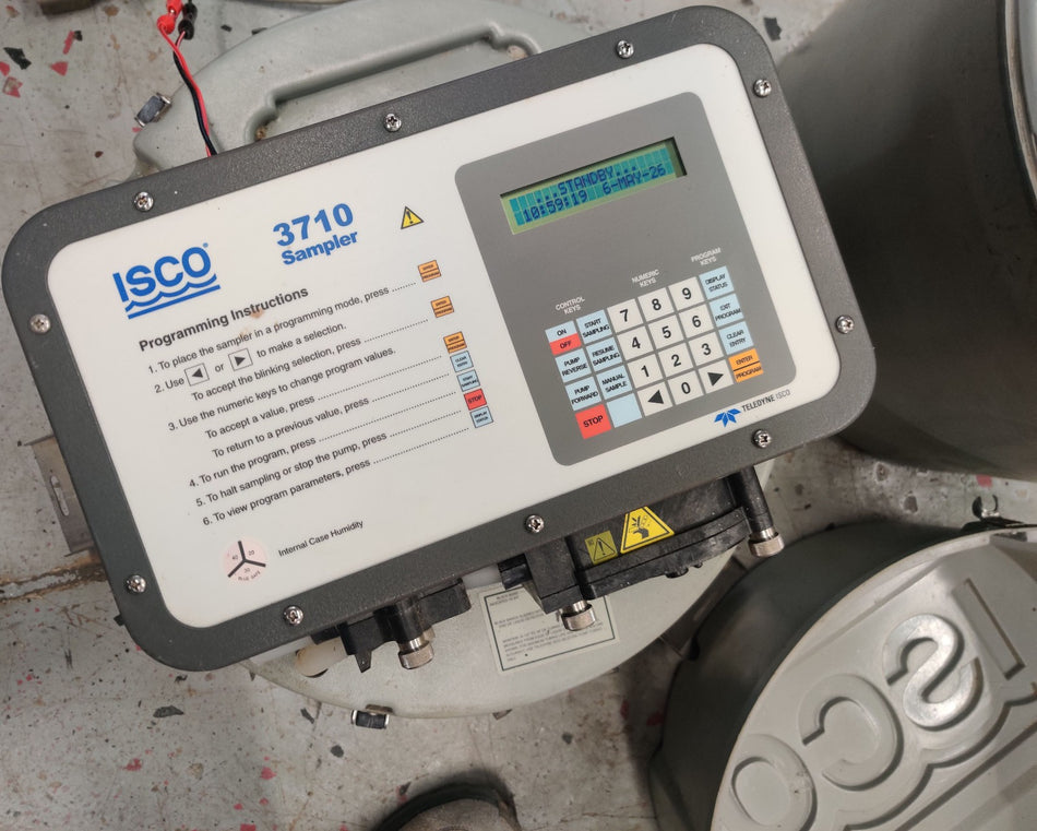 ISCO 3710 Waste Water Sampler Full Size 60-3714-001 Tested and Working