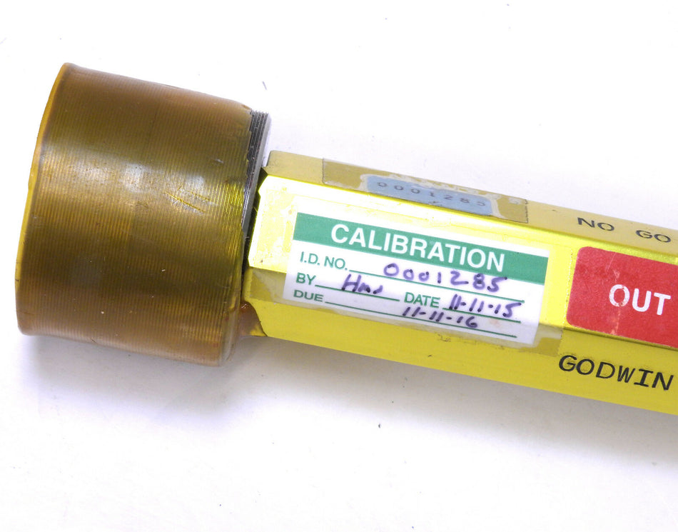 Godwin Godwin M39.0X0.5-6g Metric Thread Plug Gage GO P.D 38.655 NoGo P.D 38.557
