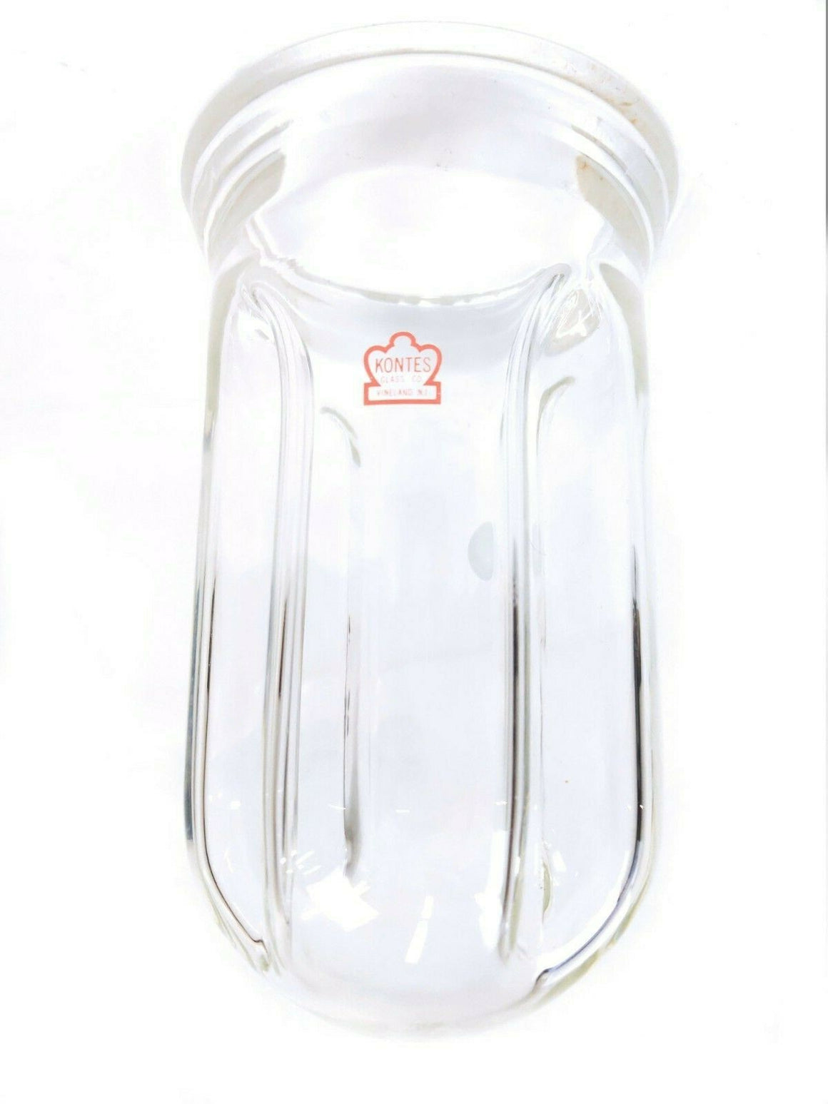KONTES 500ml Cylindrical Reaction Vessel Flask with Indents, Conical Flange