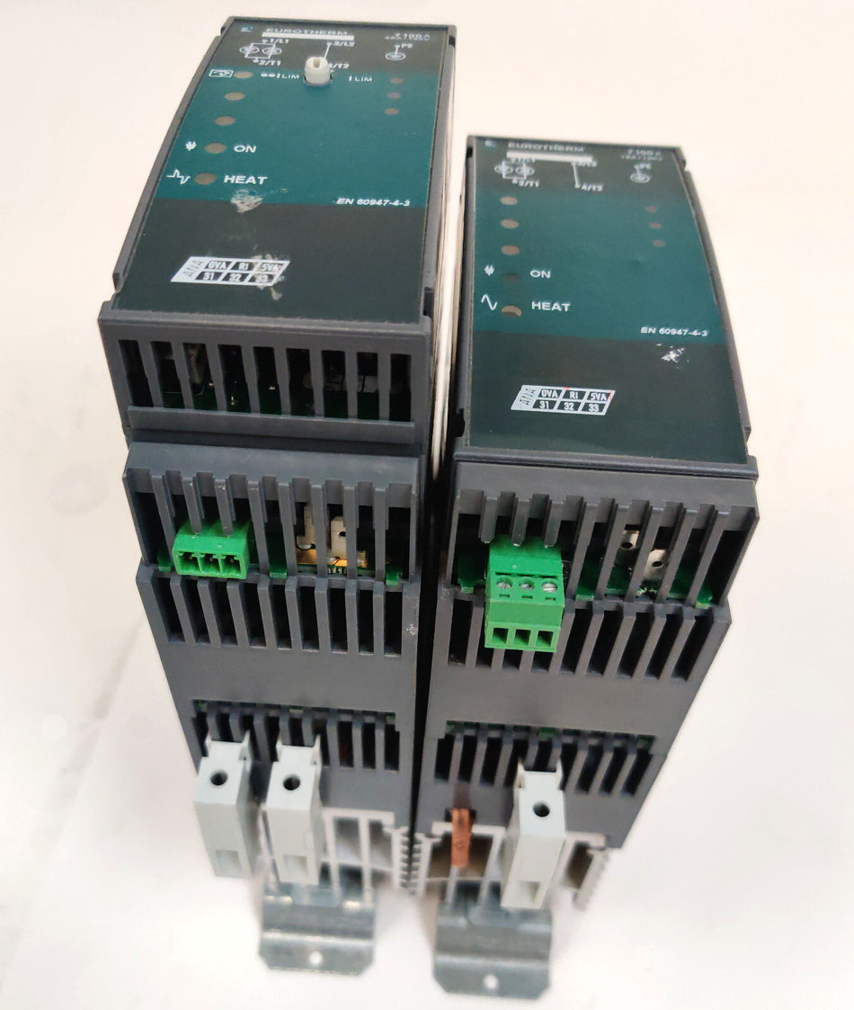 Lot of 2 Eurotherm 7100A 16A/120V/SELF/FUSE Single Phase Power Controller