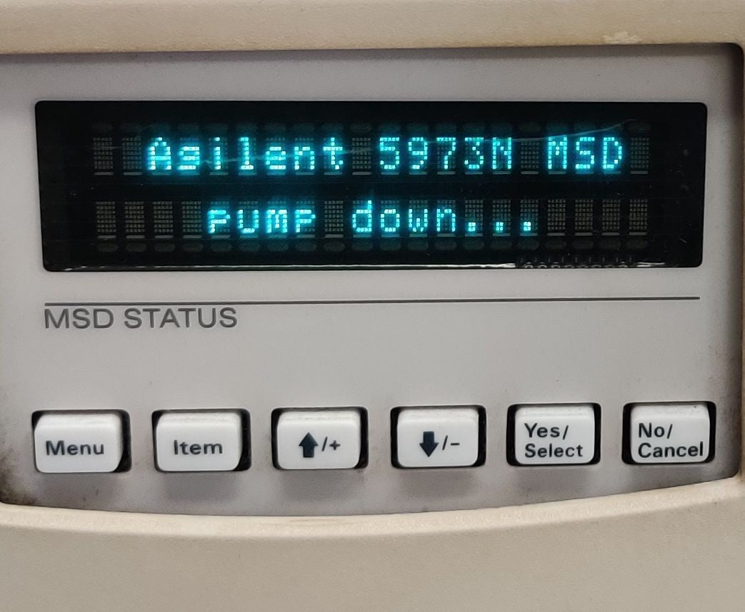 Agilent 5973N MSD Detector Mainboard G1099-60010 With G1099-60001 Log Amp Tested
