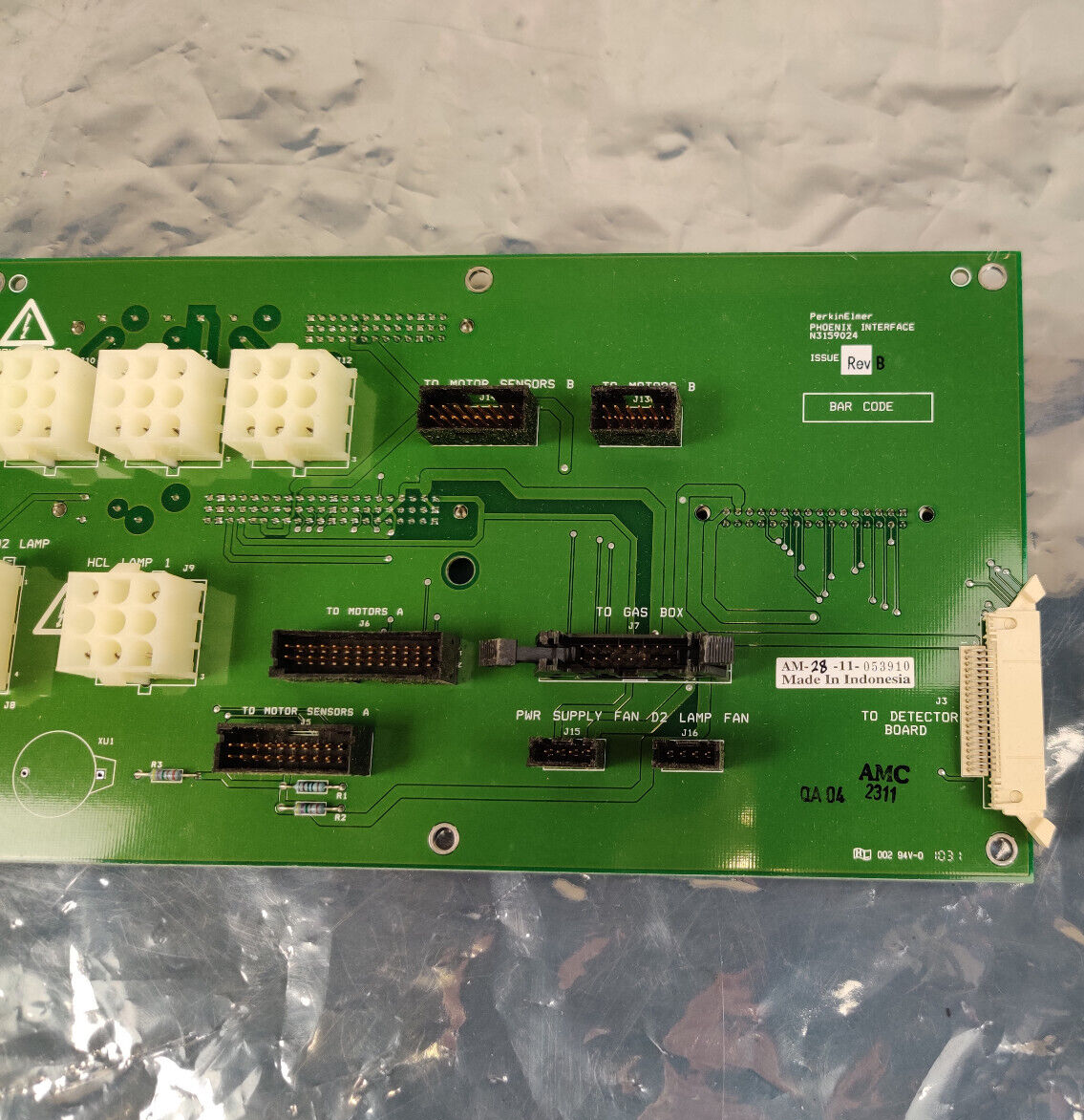 PerkinElmer AAnalyst E-Box Interface Board N3159024 Rev A