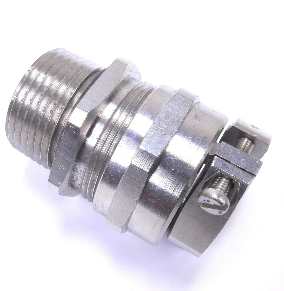 Hummel HSK-MZ Nickel Brass Plated Cable Gland NPT 1"
