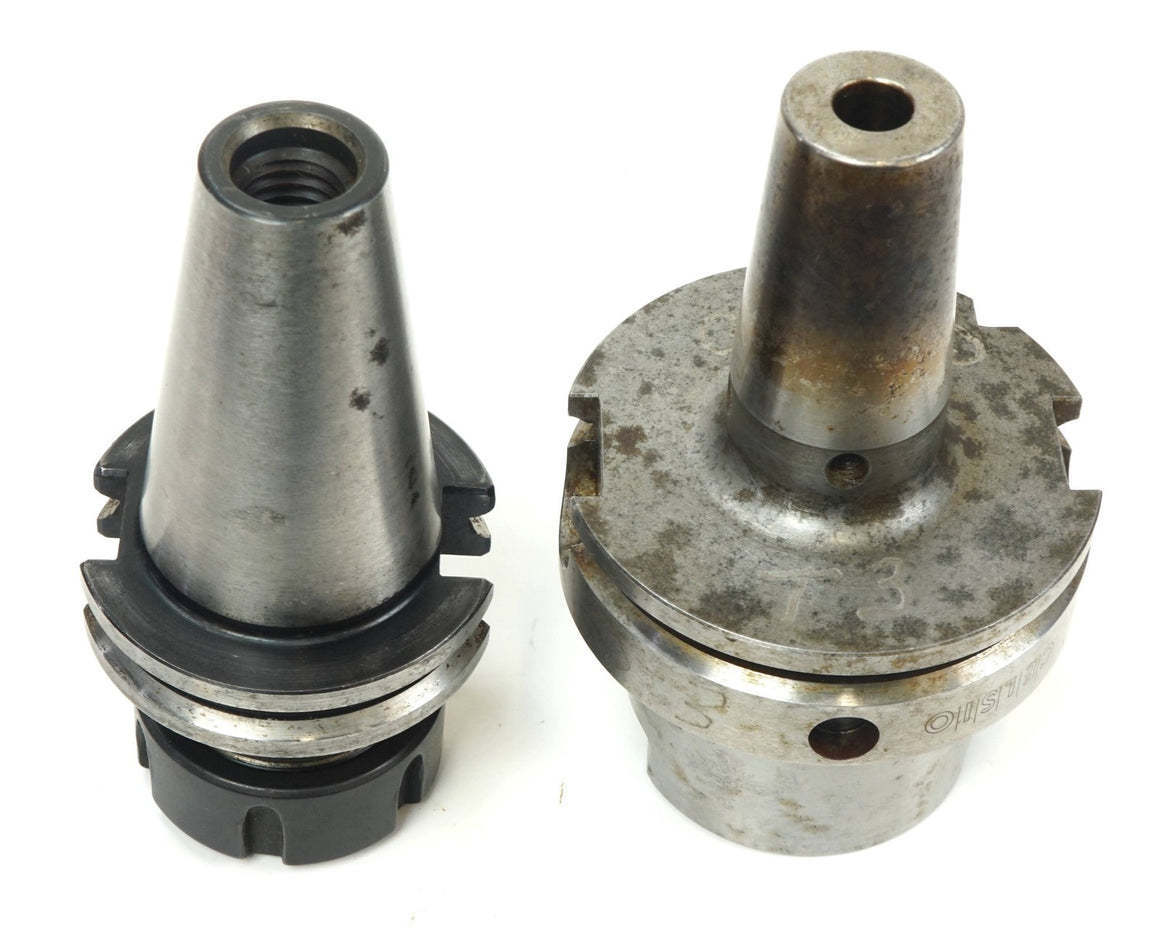 Schunk 208162 10mm HSK-A80 + Valenite CAT40 V40CT-SAC32 Collet Tool Holders - 