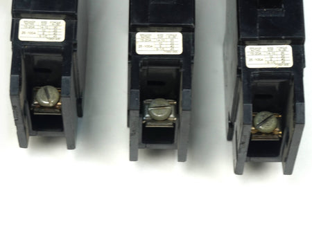 Lot of 3 Siemens BQCH1B015 Bolt-On Circuit Breaker 1 Pole 15 Amp 277VAC