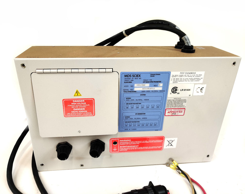Sciex PerkinElmer Elan DRC ICP-MS 1012360 AC Power Distribution Assy Working