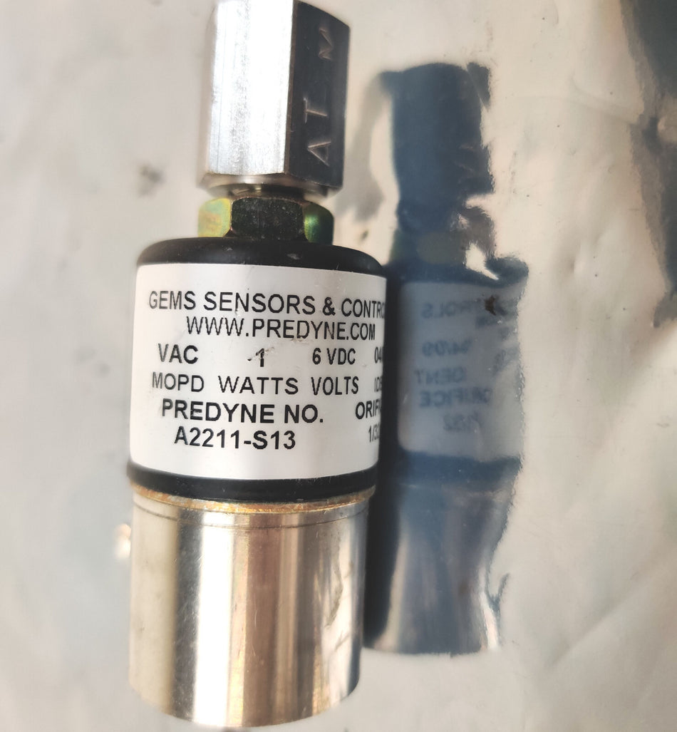 Thermo 00110-10708 Solenoid Valve 1W 6VDC 1/32 Orifice Gems Sensor A2211-S13