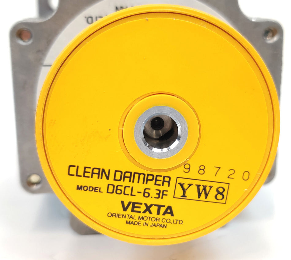 Clean Damper D6CL-6.3F w Vexta C9871-9212H Stepper Motor 2-Phase 1.8°,3.66V/2A